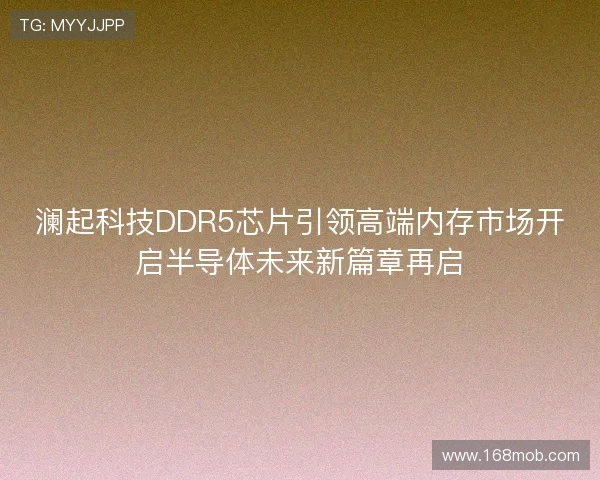 澜起科技DDR5芯片引领高端内存市场开启半导体未来新篇章再启